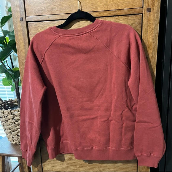 Sezane Amuse Bouche Sweatshirt in Faded Red - Picture 7 of 7